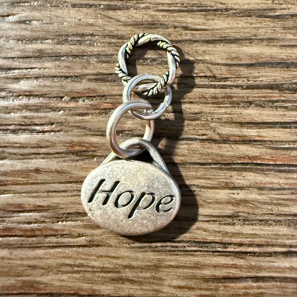 Sterling silver “Hope” charms - Picture 1 of 2